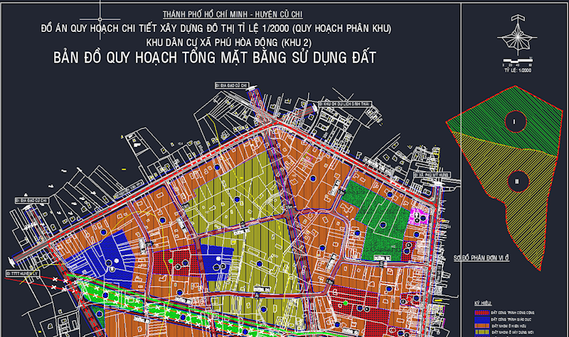 Quy hoạch chi tiết 1.2000 xã Phú Hòa Đông